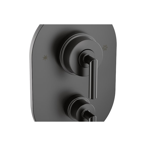 Posi-Temp(R) With Diverter Tub/Shower Valve Only Matte Black